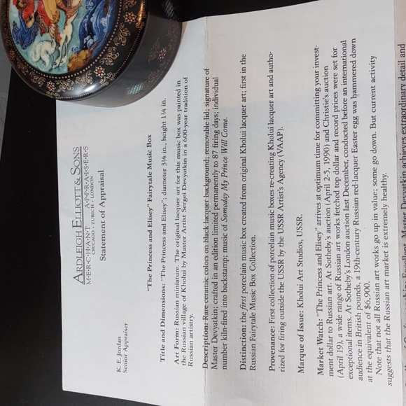 Vintage Porcelain Music Box - Picture 5 of 8